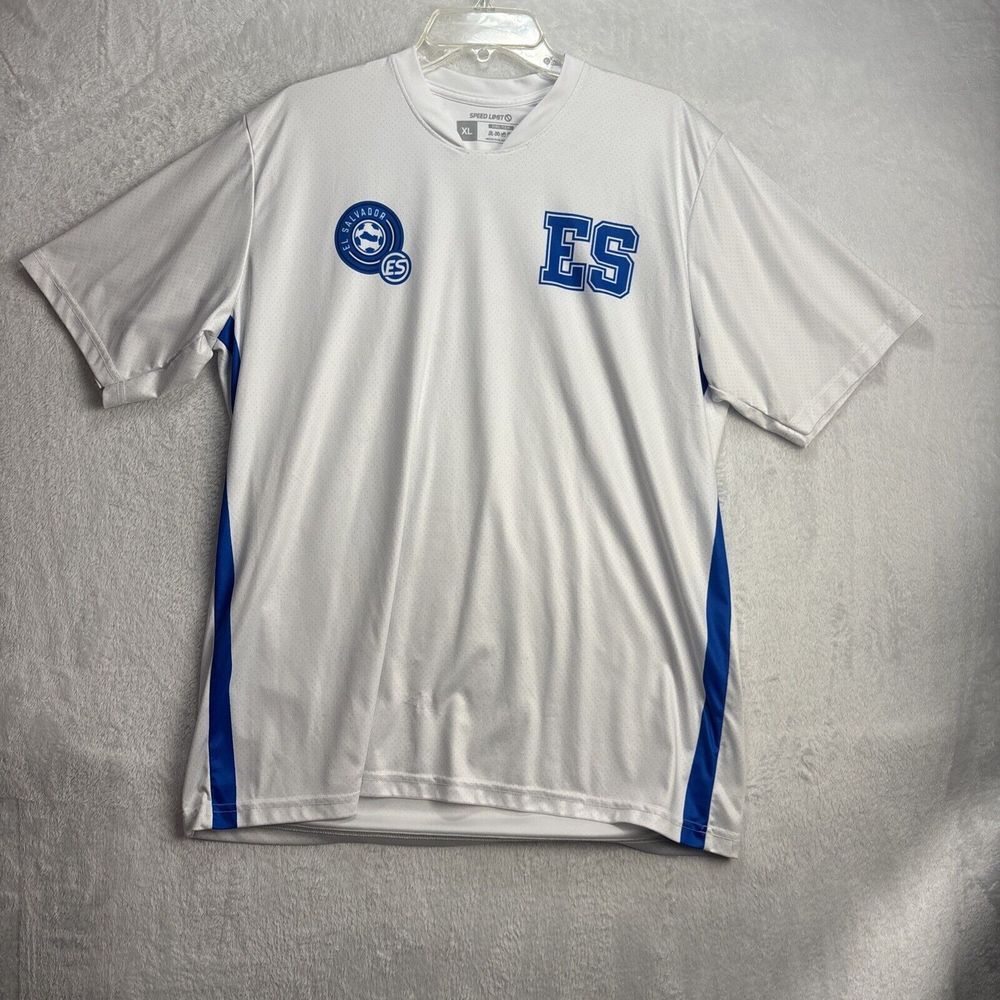 El Salvador Soccer Jersey Men's size XL Speed Limit Brand dri-tek